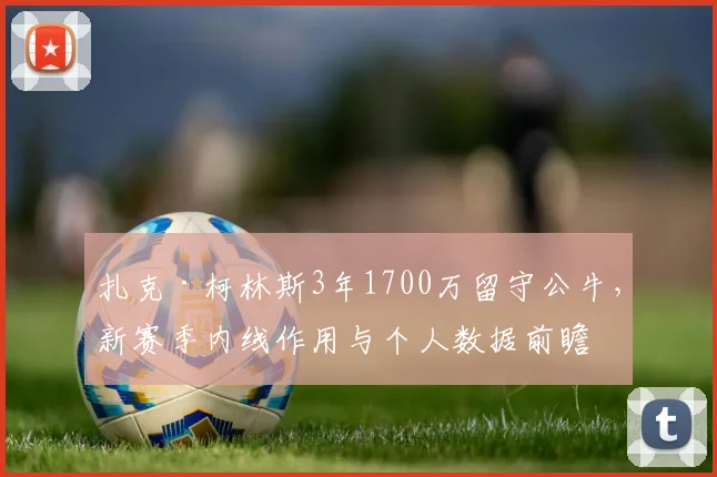 扎克·柯林斯3年1700万留守公牛，新赛季内线作用与个人数据前瞻